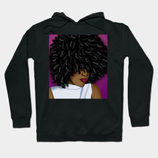 Afro black beautiful woman digital art Hoodie